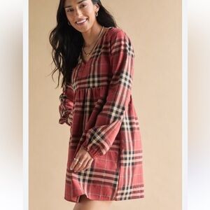 Francesca’s plaid dress